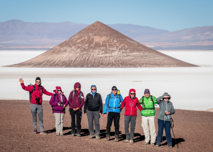 Gruppe bei Cono de Arita Gruppe bei Cono de Arita